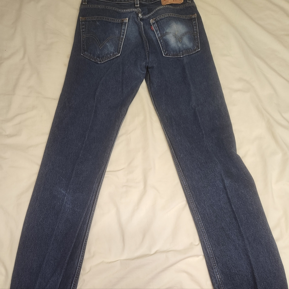 LEVI STRAUSS & CO MEN'S REGULAR FIT 505 JEANS 32/34
